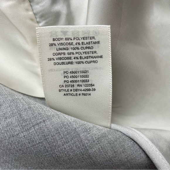 Aritzia x Wilfred Margaux Gray Green Houndstooth Double-Breasted Blazer Sz 2 EUC - Picture 12 of 16